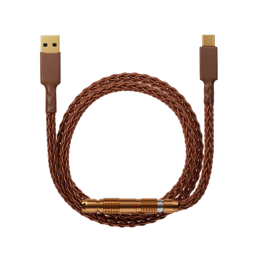 Braided Series — Heat Shrink — Copper + Rose Gold
