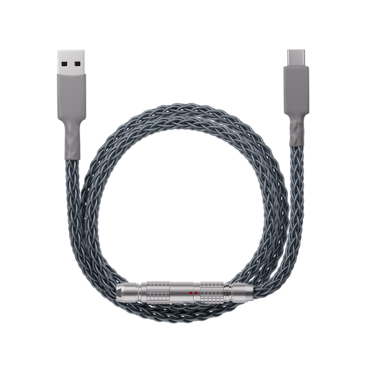 Braided Series — Heat Shrink — Slate + Silver