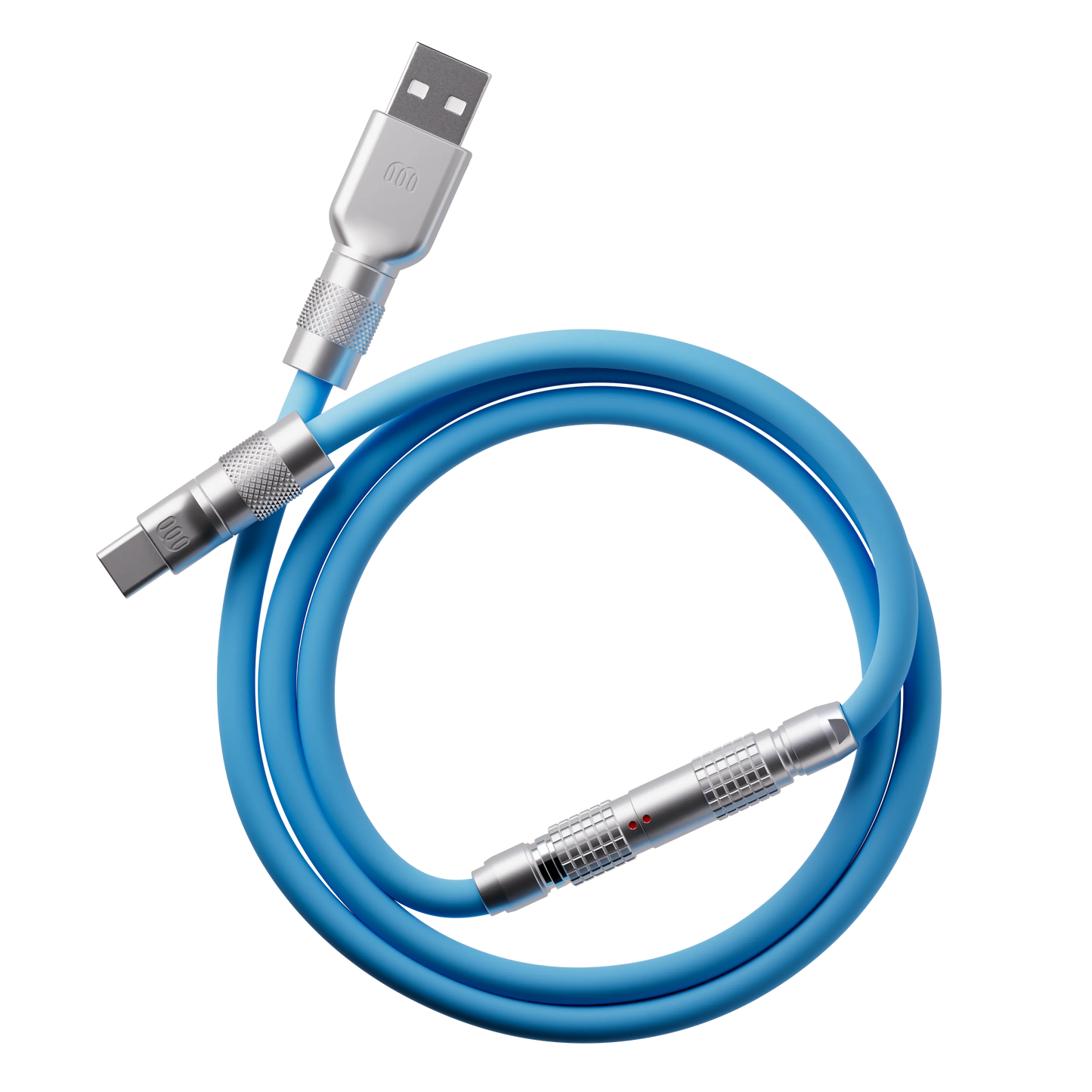 Electric Blue silicone cable