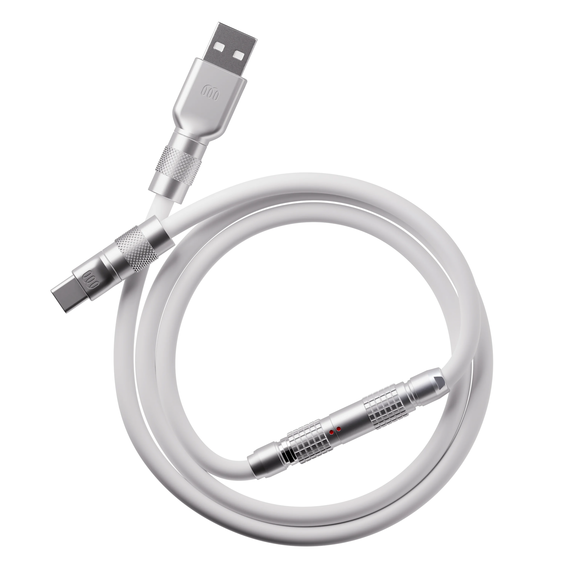 Holy White silicone cable