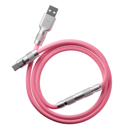 Sterling Pink silicone cable