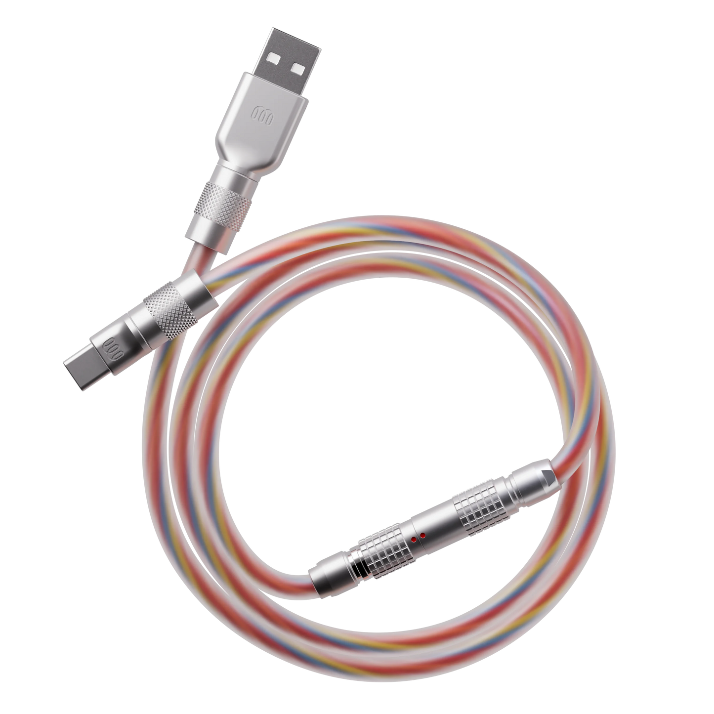 Transparent Lolipop silicone cable
