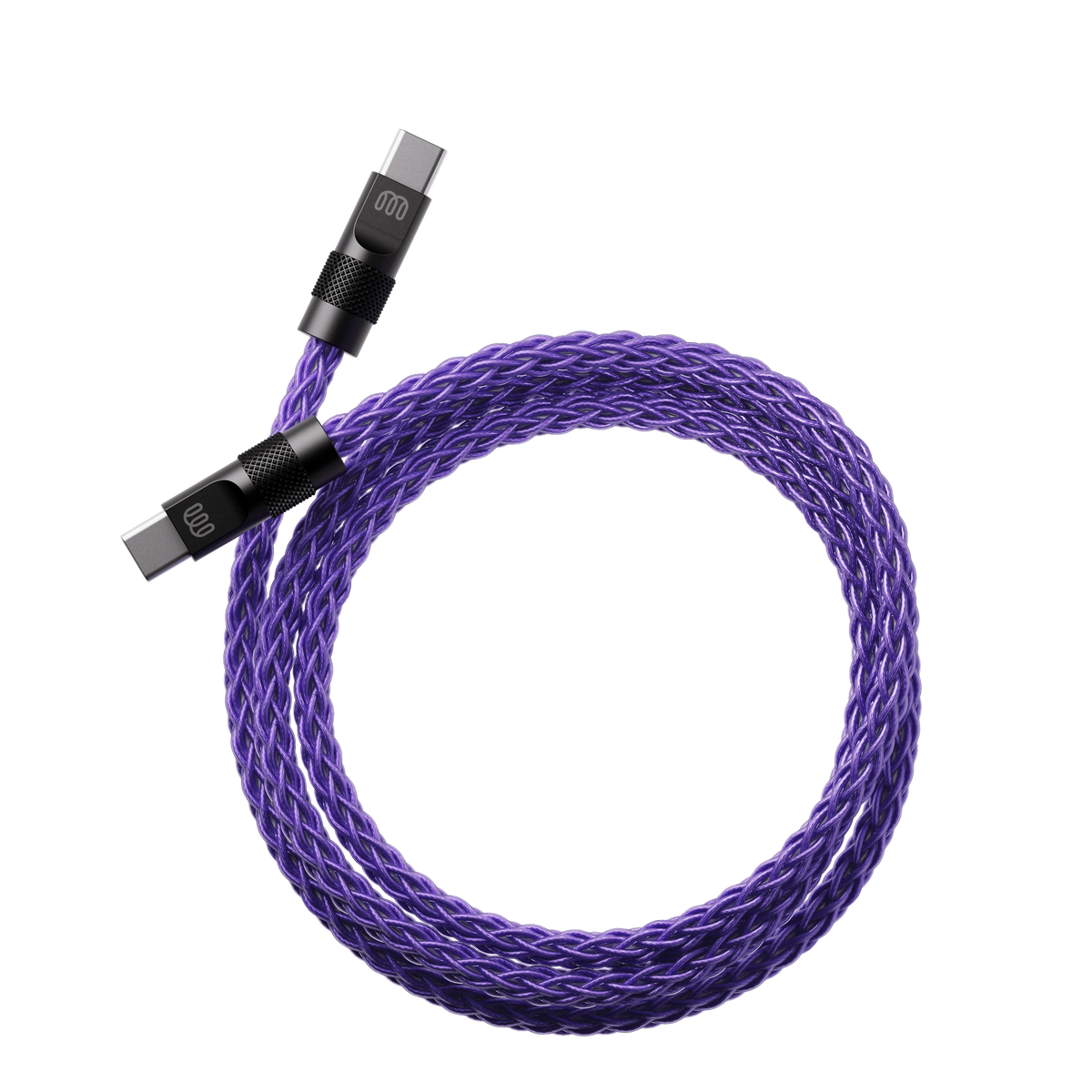 Braided (Utility Series) — Ultraviolet · 1.5 m · black CNC shells