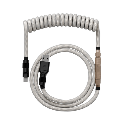 Classic Beige coiled keyboard cable — Wired In