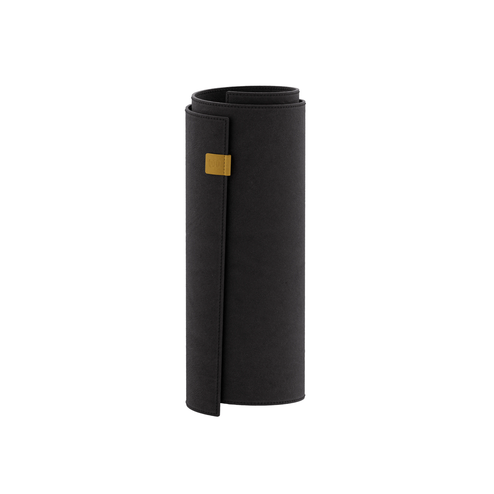 Luxe Suede Desk Mat — Black (rolled)