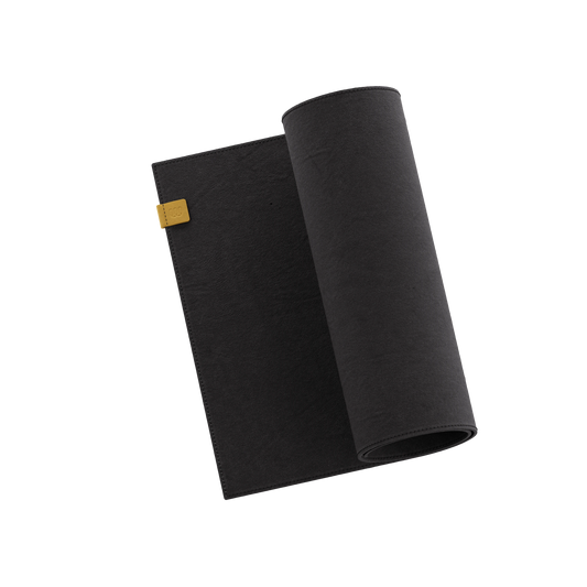 Luxe Suede Desk Mat — Black