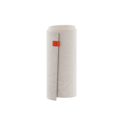 Luxe Suede Desk Mat — Cream (Standard, rolled)