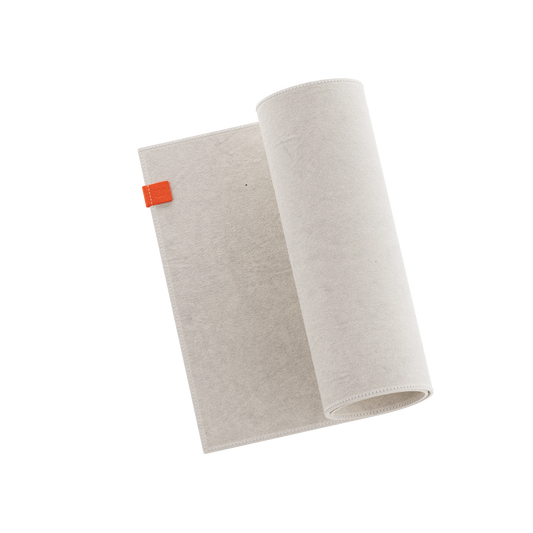 Luxe Suede Desk Mat — Cream