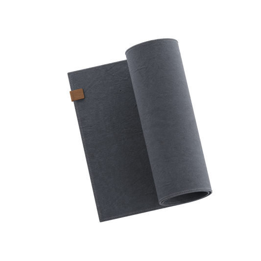 Luxe Suede Desk Mat — Grey
