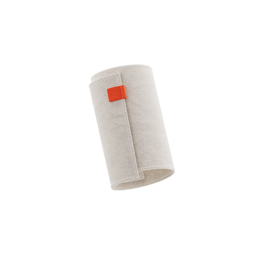 Luxe Suede Keyboard Size Mat — Wired In (Cream and Orange)