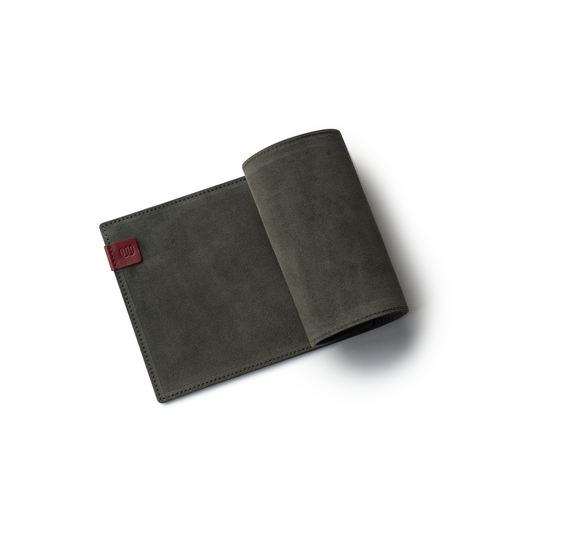Luxe Suede Keyboard Mat - Olive (Wine accent) - 60%/65% - detail