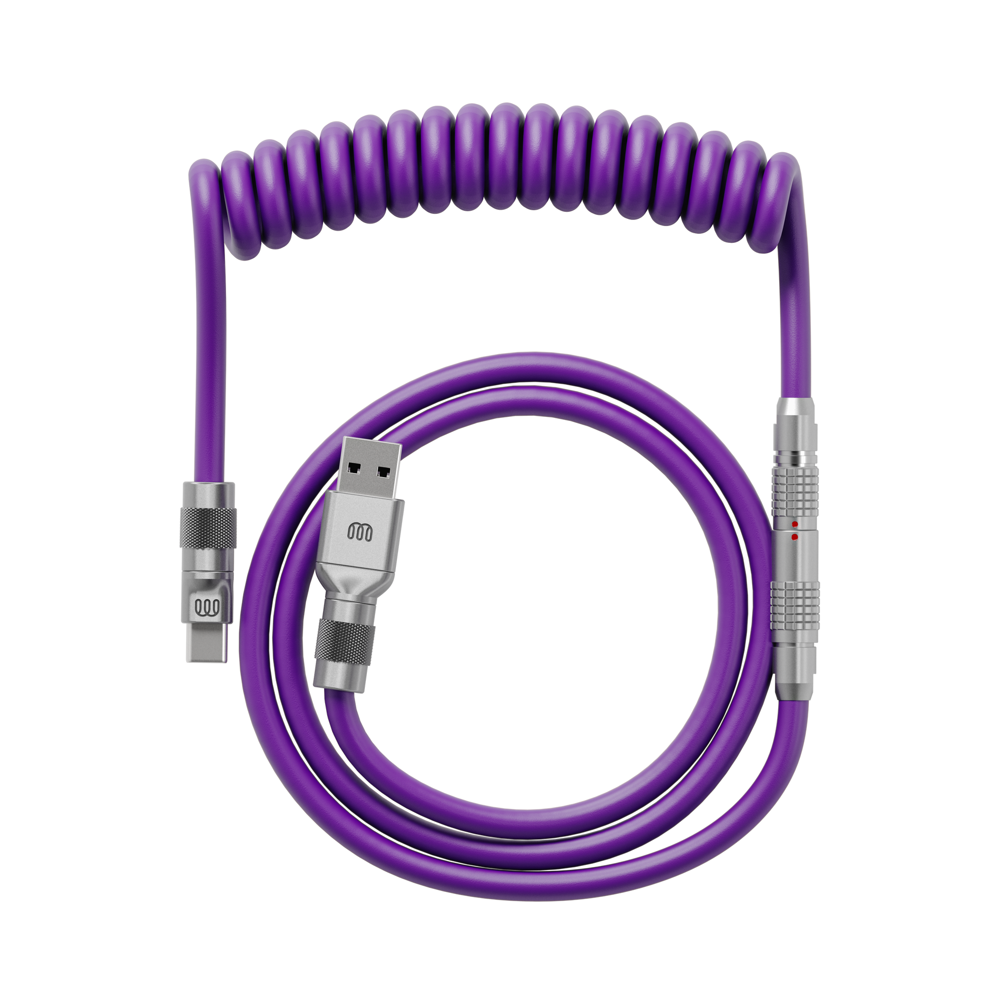 Flex rubber coiled cable in Purple — Wired In