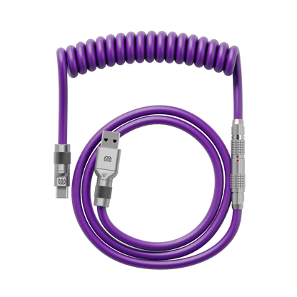 Flex rubber coiled cable in Purple — Wired In