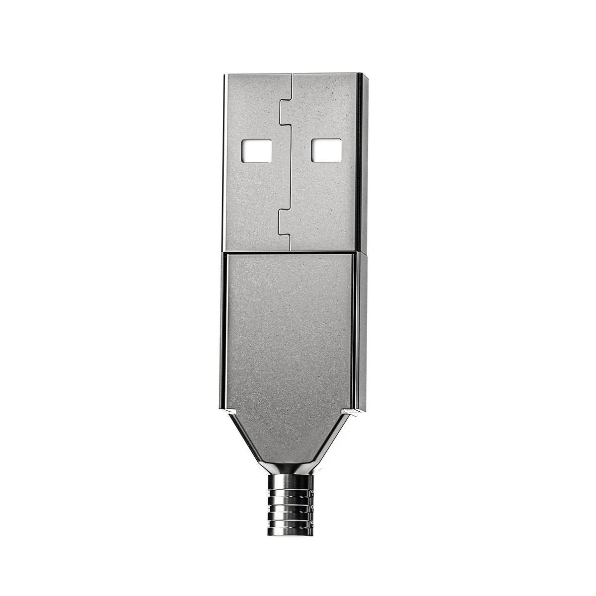 USB Type-A Connector (Long) — Silver