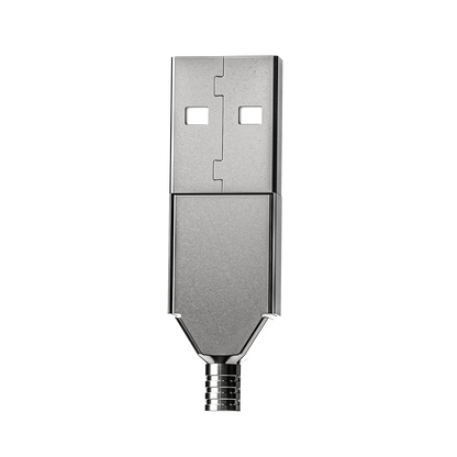 USB Type-A Connector (Long) — Silver