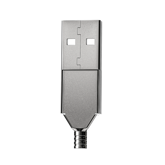 USB Type-A Connector (Long) — Silver
