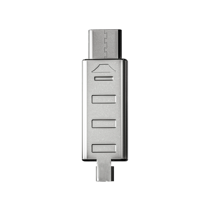 USB Type-C Connector (Triple Notch) — Silver