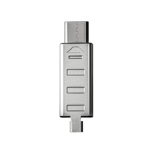 USB Type-C Connector (Triple Notch) — Silver