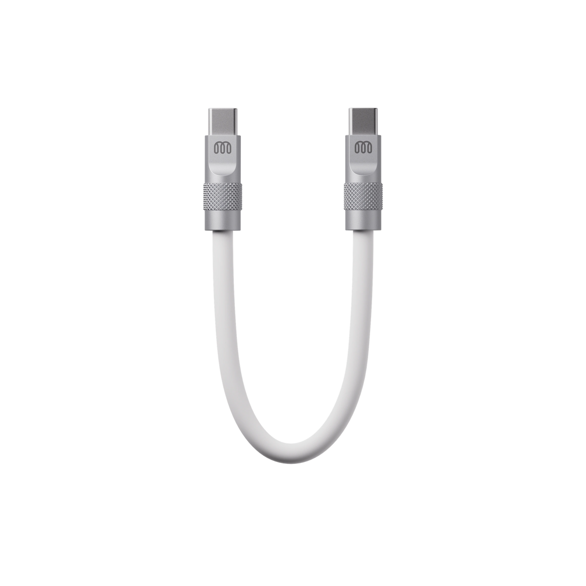 Soft Touch (Utility Series) — Chalk · 0.5 m · silver CNC shells