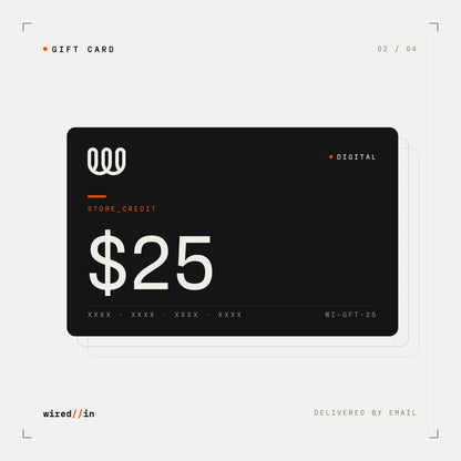 Wired In digital gift card — $25