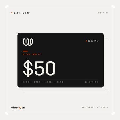 Wired In digital gift card — $50
