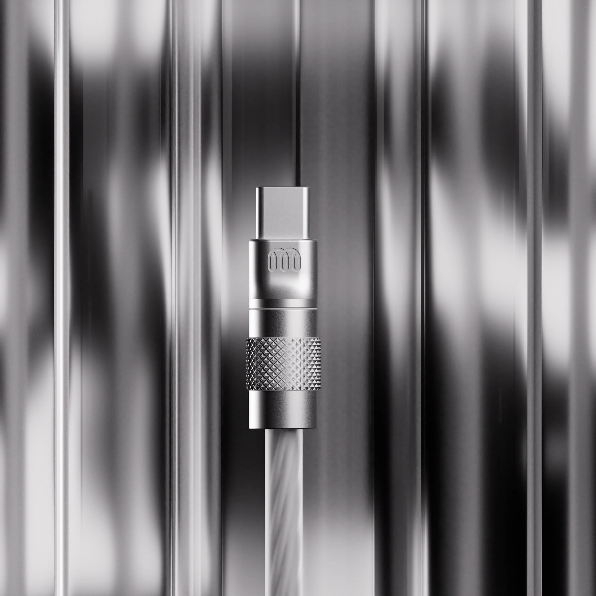 X-Ray Cable — USB-C connector detail on brushed metal