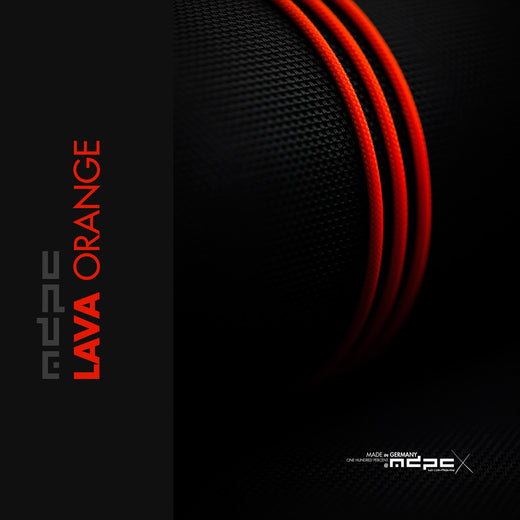 MDPC-X Neon Orange sleeving