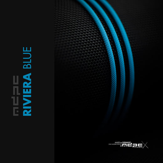 MDPC-X Riviera Blue sleeving