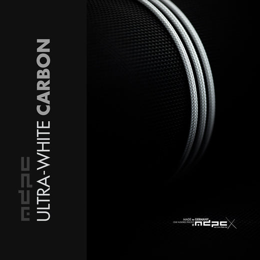 MDPC-X Ultra-White Carbon sleeving